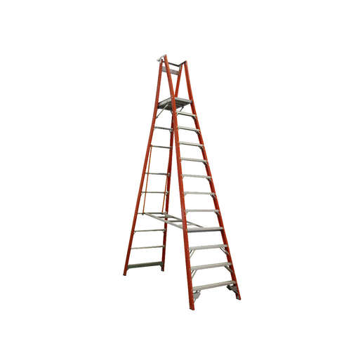 Indalex 12 Steps Fibreglass Platform Ladder - 150kg Rated