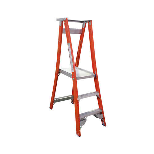 Indalex 3 Steps Fibreglass Platform Ladder - 150kg Rated