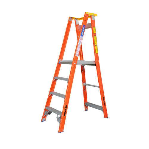 Indalex 4 Steps Fibreglass Platform Ladder - 150kg Rated