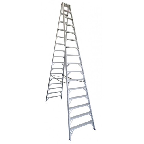 Indalex 150kg 16 Step Double Sided Aluminium Step Ladder Model