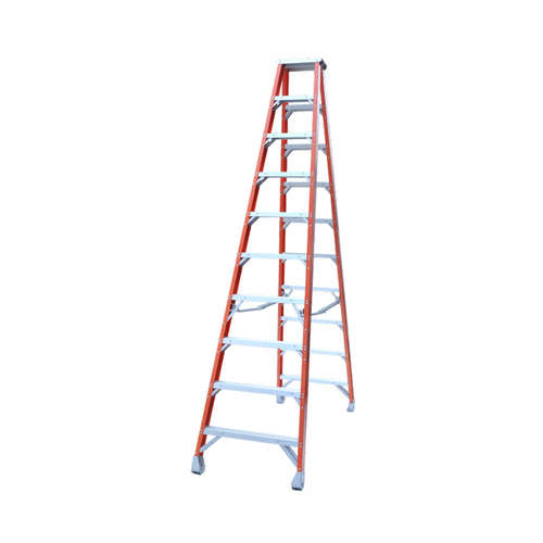 Indalex 10 Step Fibreglass Double Sided Step Ladder - Ladder Height - 3.0 m