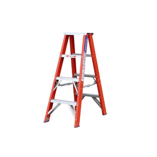 Indalex 4 Step Fibreglass Double Sided Step Ladder - 180kg Rated