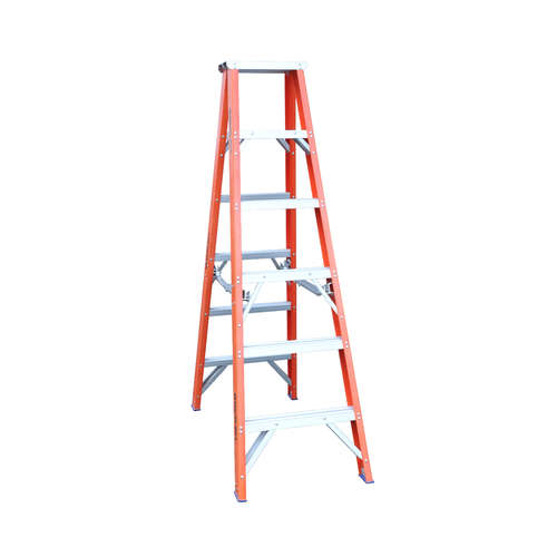 Indalex 6 Step Fibreglass Double Sided Step Ladder - 180kg Rated