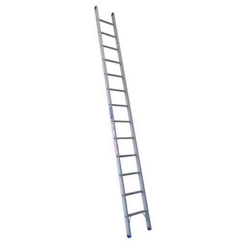 Indalex 13 Steps 180kg Rated Durable Heavy Duty Industrial Aluminium Single Ladder