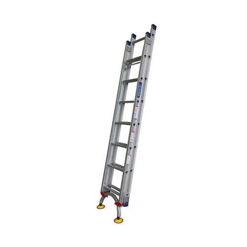 Indalex Aluminium Extension Ladder - 4.1m Extended Length - 180kg Rated