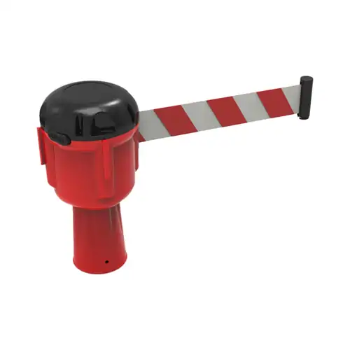 Securite 9m Retractable belt - Red/White