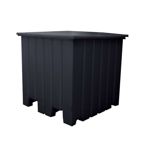 1000L Plastic Poly Tank Container - Black [Delivery: VIC, NSW, QLD]