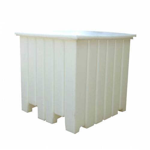 1000L Plastic Poly Tank Container - White [Delivery: VIC, NSW, QLD]
