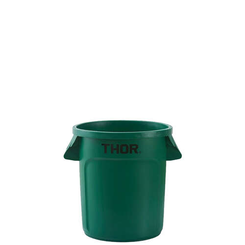 38L Thor Commercial Round Plastic Bin - Green