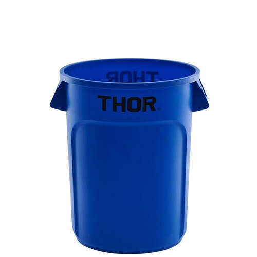 121L Thor Commercial Round Plastic Bin - Blue