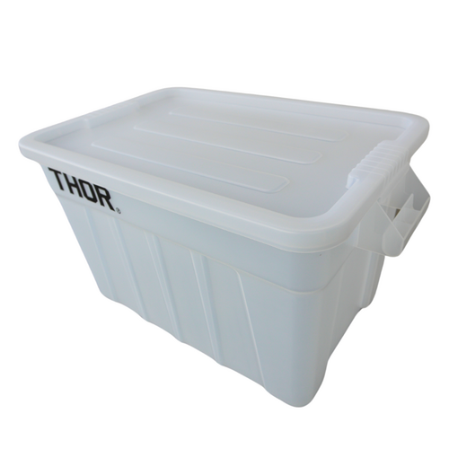 75L Plastic Container Box with Lid - Clear