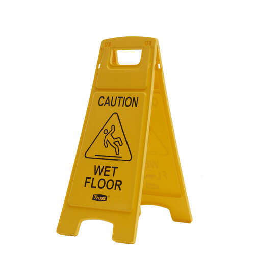 Caution Wet Floor Safety Sign  - Yellow