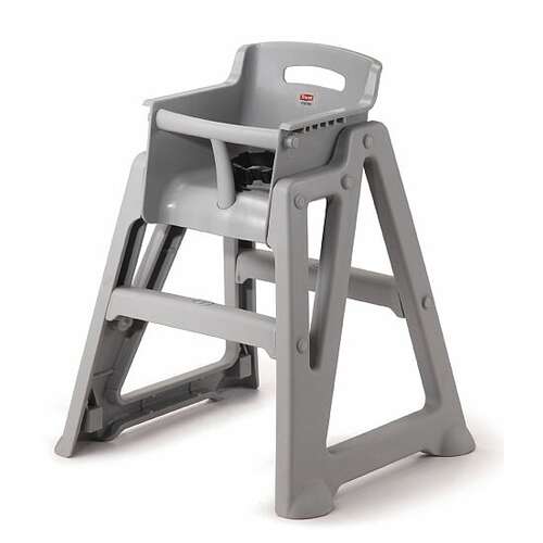 Microban High Chair Flatpack  - PLATINUM