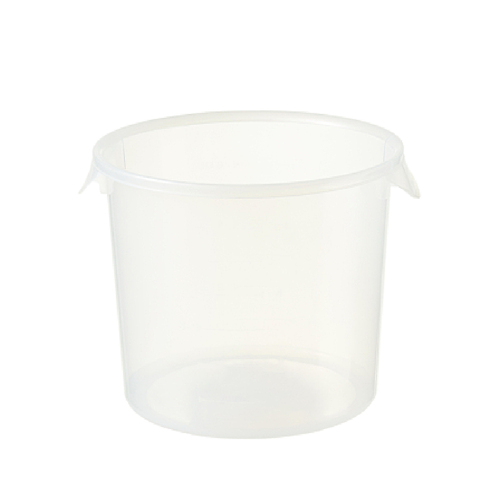 5.7 Litre Round Storage Container - Semi-clear Polypropylene