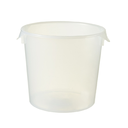 20.8 Litre Round Container with Bail - Semi-clear Polypropylene