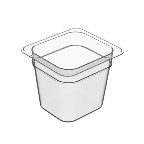 2.4 Litre Cold Food Pan, 1/6 Size, PolyCarbonate, BPA-free