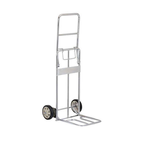 100kg Rated Foldable Chrome Plated Hand Truck Trolley - SFT-3011