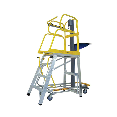 4 Step Lift-Truk Manual Order Picking Ladder - Model - SM-LT04