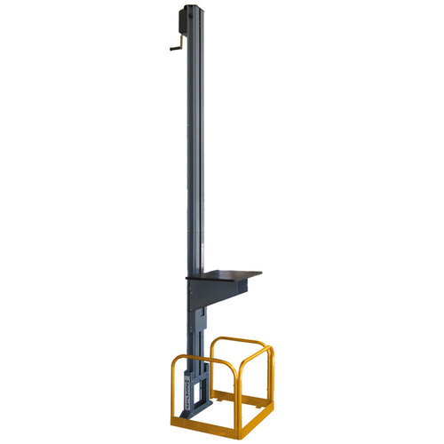 Mezzalift Manually Operated Goods Lift - 60kg Rated - 3.7m Max Lift Height