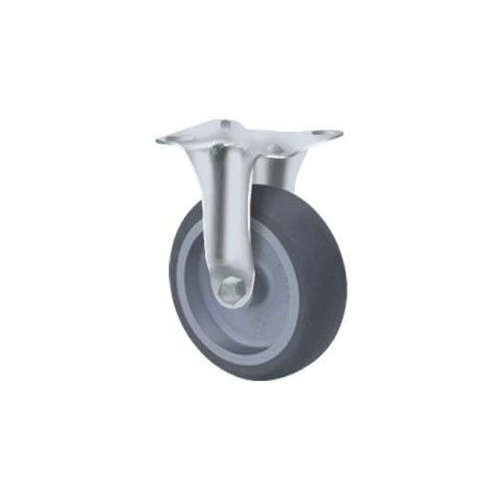 50kg Rated General Grey Rubber Castor - 50mm - Fixed
