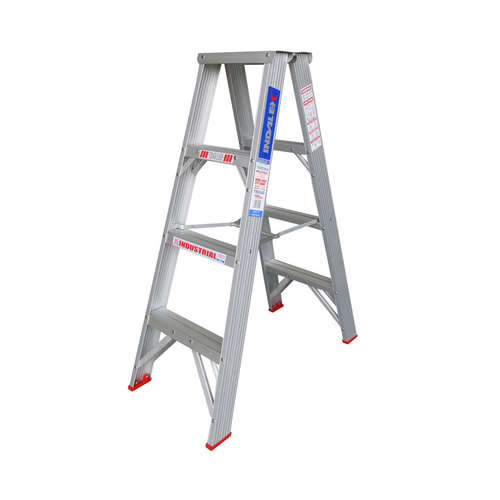 Indalex 4 Step Double Sided Aluminium Step Ladder - 120kg Rated