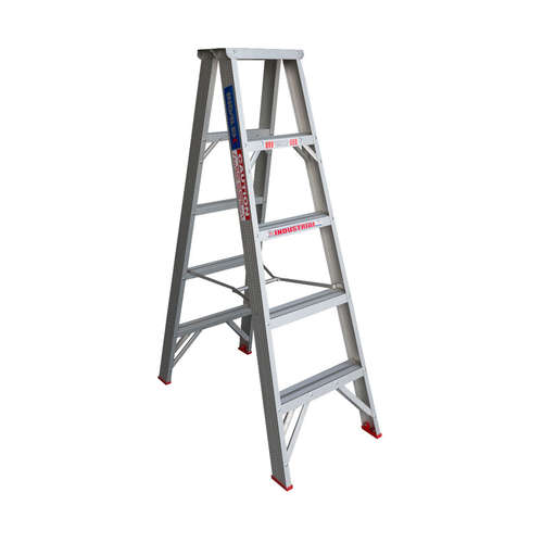 Indalex 5 Step Double Sided Aluminium Step Ladder - 120kg Rated