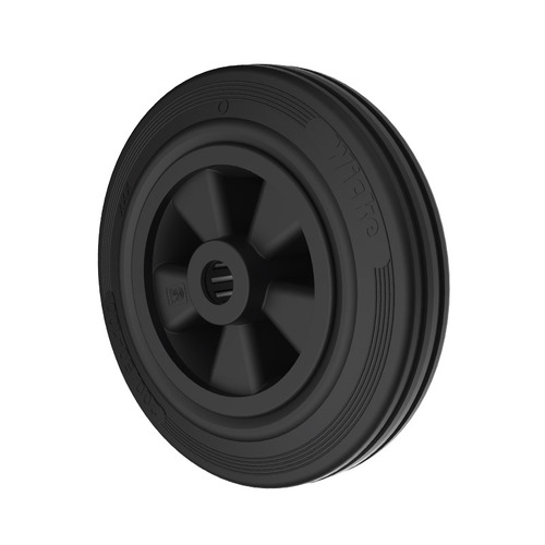 205kg Rated Grey Rubber Utility Wheel