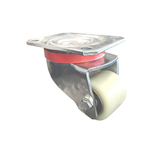 300kg Rated Heavy Duty Low Profile Castor - 50mm - Swivel Plate