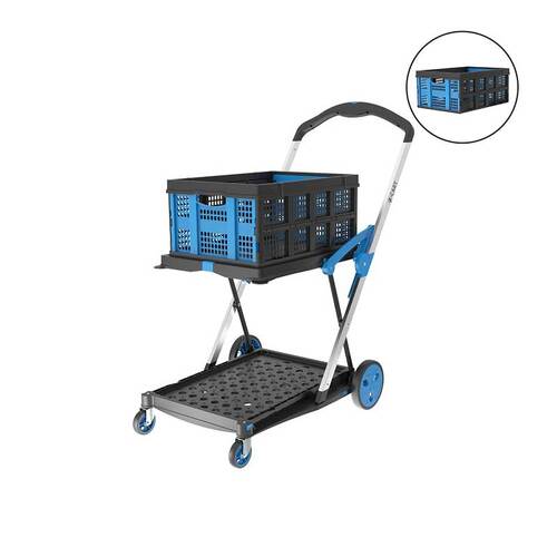 V Cart Folding Trolley + EXTRA CRATE
